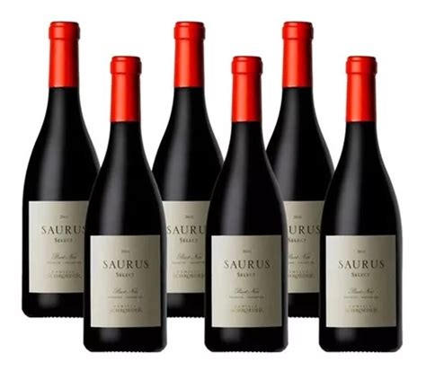 Vino Saurus Select Pinot Noir X750cc Caja X6