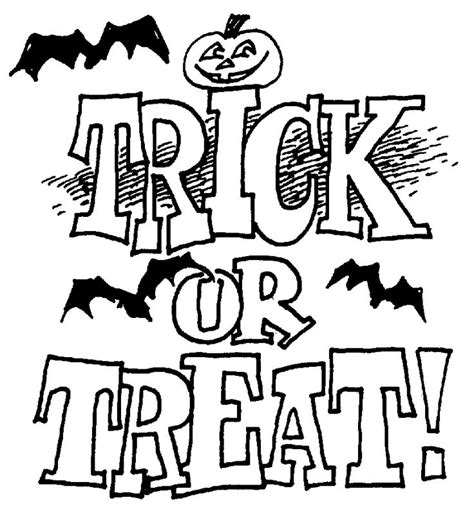 Trick Or Treat Clipart Black And White | Free download on ClipArtMag