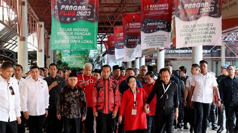 Rakernas Iv Pdip Hari Kedua Mega Beri Pengarahan Tertutup Ke Kader