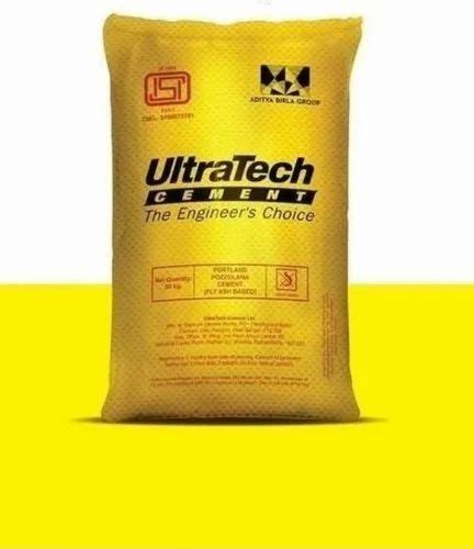 Ultratech Cement Ppc Cement Packaging Size 50kg At Rs 410 Bag In