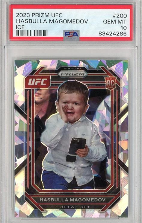 Amazon Graded Prizm Ufc Hasbulla Magomedov Ice Rookie Rc