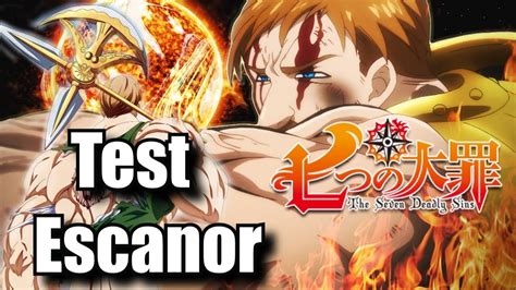 Test Escanor Et Stats Nanatsu No Grand Cross Youtube