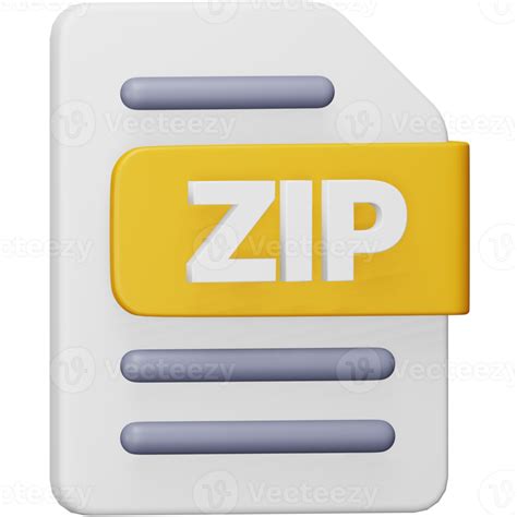 Zip File Format 3d Rendering Isometric Icon 15081218 PNG