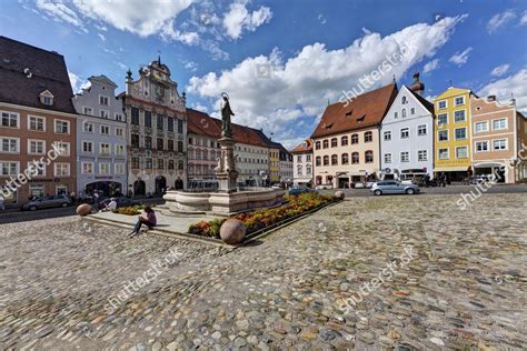 Hauptplatz Square Marienbrunnen Fountain Town Hall Editorial Stock