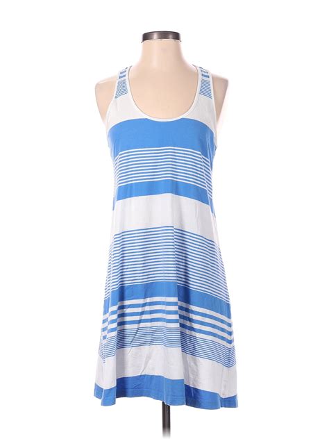 Lilly Pulitzer 100 Cotton Stripes Blue Casual Dress Size S 70 Off