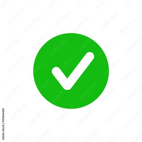 Green check mark icon. Vector. Stock Vector | Adobe Stock