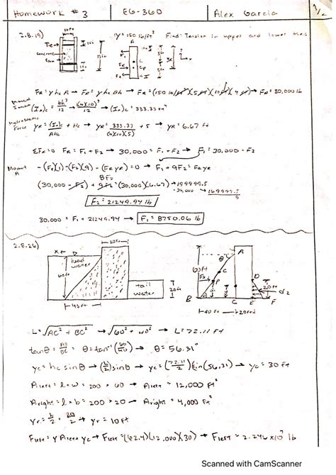 Hw 3 Fluid Mechanics Homework 3 Eg 360 Studocu