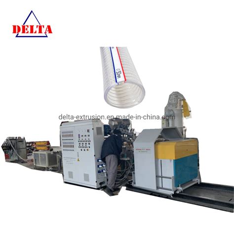 Pvc Spiral Wire Reinforced Suction Hose Extrusion Machine China Pvc