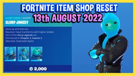 Slurp Legends Pack Is Back Fortnite Item Shop Reset 13th August 2022