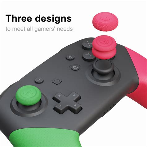 Thumb Grip Set For Nintendo Switch Pro Controller 6pcs Skull And Co Gaming