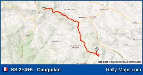 Ss Canguilan Stage Map Rallye R Gional Du Val Dadou