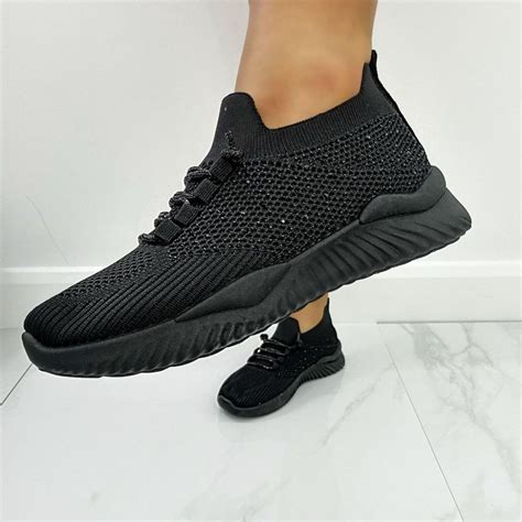 Lemonade Crystal Lace Colour Pop Trainers Black Shoes From Lemonade Uk