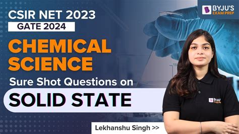 Csir Net Dec Chemical Science Sure Shot Questions On Solid State