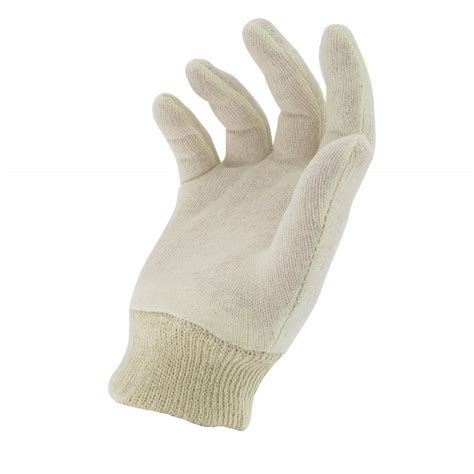 Gants Pour Graver T9 10 100 Coton Interlock Poignet Tricot