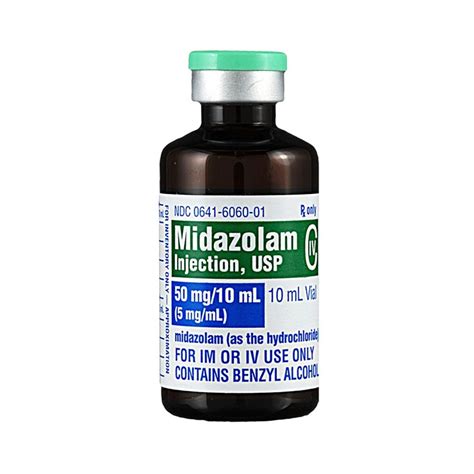 Midazolam [c Iv] 5mg Ml Sdv 10ml 10 Vials Tray Mcguff Medical