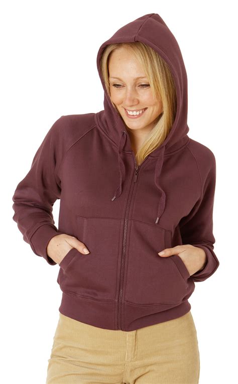 Sweat Capuche Femme Zipp Polycoton