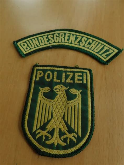 POLIZEI BUNDESGRENZSCHUTZ BUNDESPOLIZEI BGS Ärmelabzeichen inaktuell