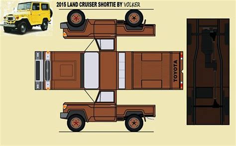 Toyota LAnd Cruiser By Volker Papieren Modellen Modellen Auto S