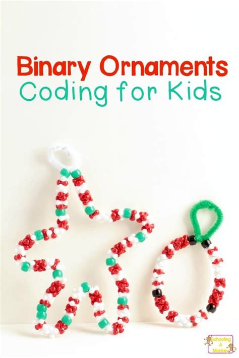 How to Make Binary Code Christmas Ornaments