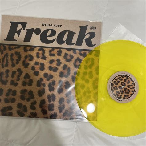 freak doja cat yellow single vinyl TAKING OFFERS!!... - Depop