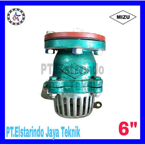 Jual Foot Valve Cast Iron Flange Jis 10K 6 Inch MIZU Jakarta Barat