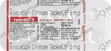 Isordil Mg Tablet Uses Side Effects Price Dosage Pharmeasy