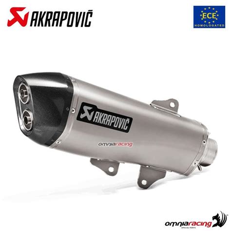 Akrapovic Exhaust Approved Steel Slip On Yamaha Xmax 400 2018 2020 S