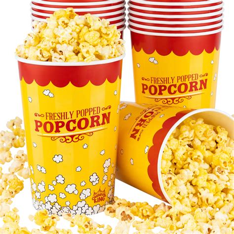 Buy Stock Your Home 64 Oz Popcorn Buckets 25 Count Greaseproof