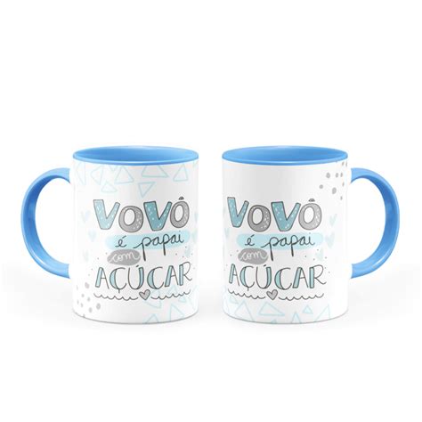 Caneca Personalizada Vov Papai A Ucar Canecas Horas