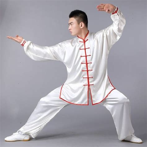 Chinese Traditional Tai Chi Clothing Male Silk South Korea Kungfu