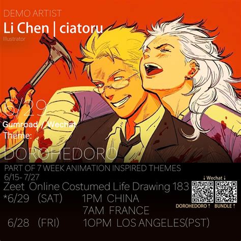 【dorohedoro】zeet Online Life Drawing Vol183 Li Chen Ciatoru