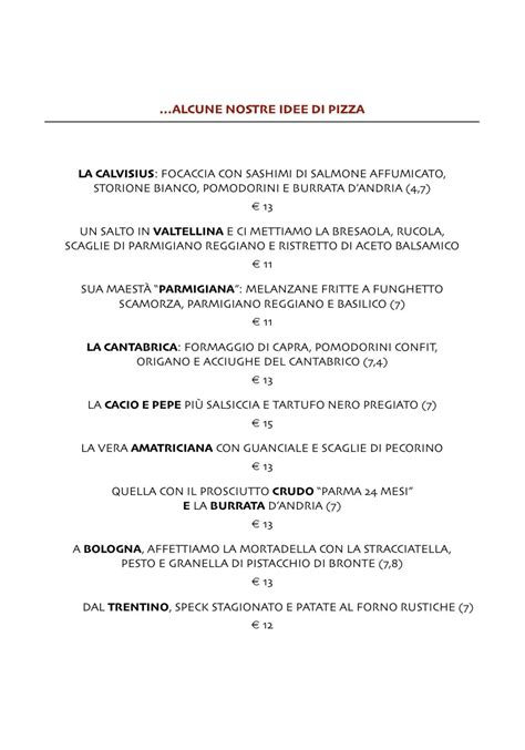 Menu Da La Polveriera Beach Ristorante Brescia Via Nicostrato Castellini