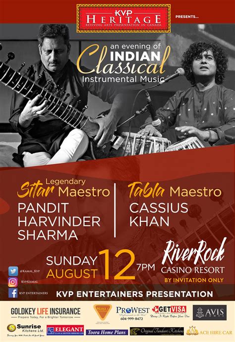 An Evening Of Indian Classical Instrumental Music With Legendary Sitar Maestro Pandit Harvinder