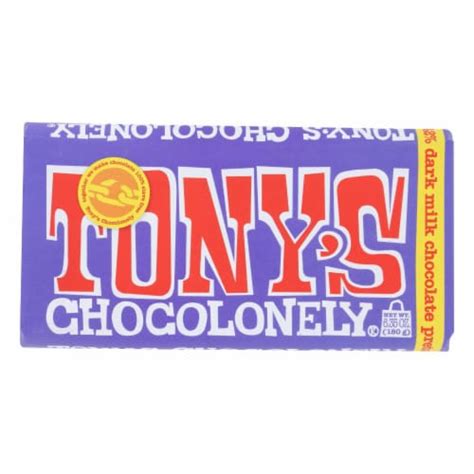 Tony S Chocolonely Pretzel Toffee Dark Milk Chocolate Bar 6 35 Oz