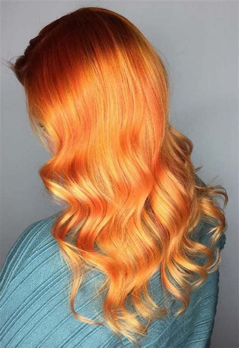 59 Fiery Orange Hair Color Shades To Try Hair Color Orange Yellow