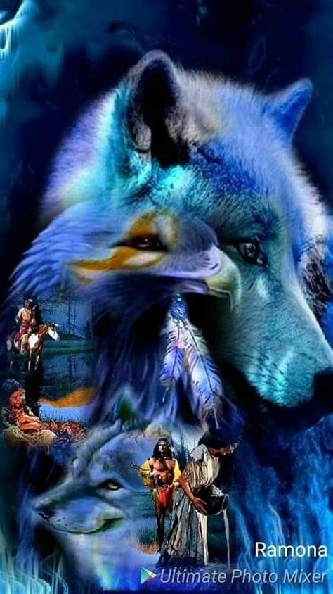 Native American Wolf Native American Paintings Animal Spirit Guides