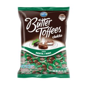 BALA BUTTER TOFFEES CHOKKO MENTA ARCOR 500G Central Doces