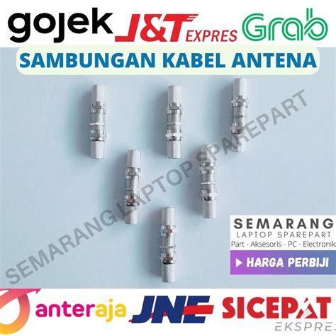 Jual SAMBUNGAN KABEL ANTENA Konektor Coaxial Kepala Sambung Ulir Drat