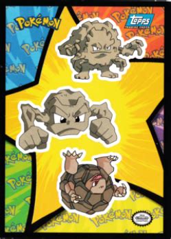 Geodude Pokemon Topps Trading Cards Series 1 DigitalTQ