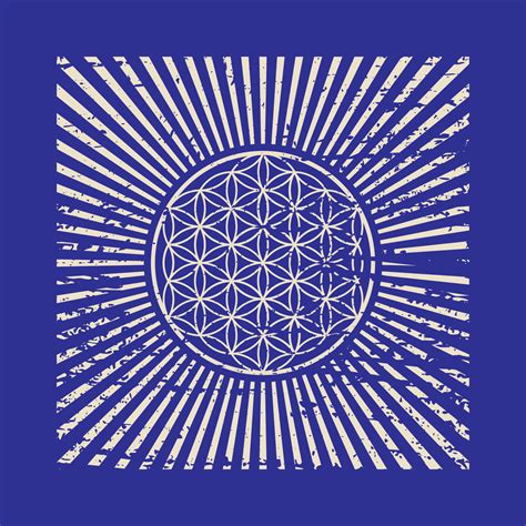 Flower Of Life Retro Spiritual Mandala Sacred Geometry Vintage