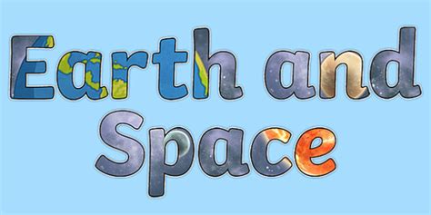 Earth And Space Display Lettering Teacher Made