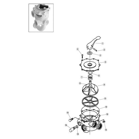 Pentair Multiport Backwash Valve 2 Multi Port Side Mount P Series