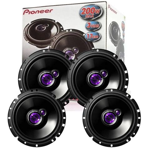 Kit Alto Falante Pioneer Triaxial X Pe As W Rms Em Promo O