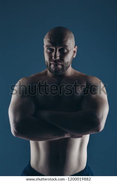 Strong Naked Muscular Man Shows Off Stock Photo Shutterstock