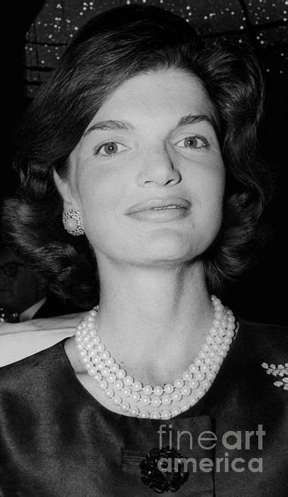 Portrait Of First Lady Jacqueline Kennedy Onassis Bouvier 1960 By