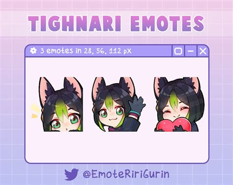 Tighnari Genshin Impact Emote Set For Twitch Discord Custom Gaming