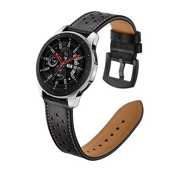 Pulseira de Couro Genuíno Magunivers para Samsung Galaxy Watch 46mm