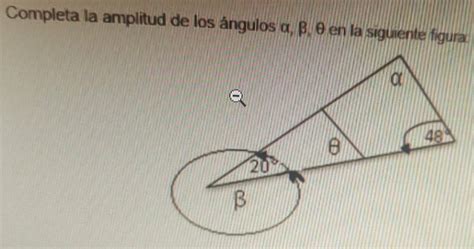 Solved Completa La Amplitud De Los ángulos α β θ En La Siguiente