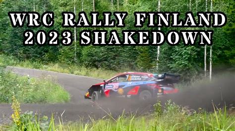 Wrc Secto Rally Finland Shakedown Spin Slides Youtube