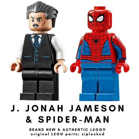 Lego Marvel Jjonah Jameson And Spider Man Minifigures Shopee Philippines